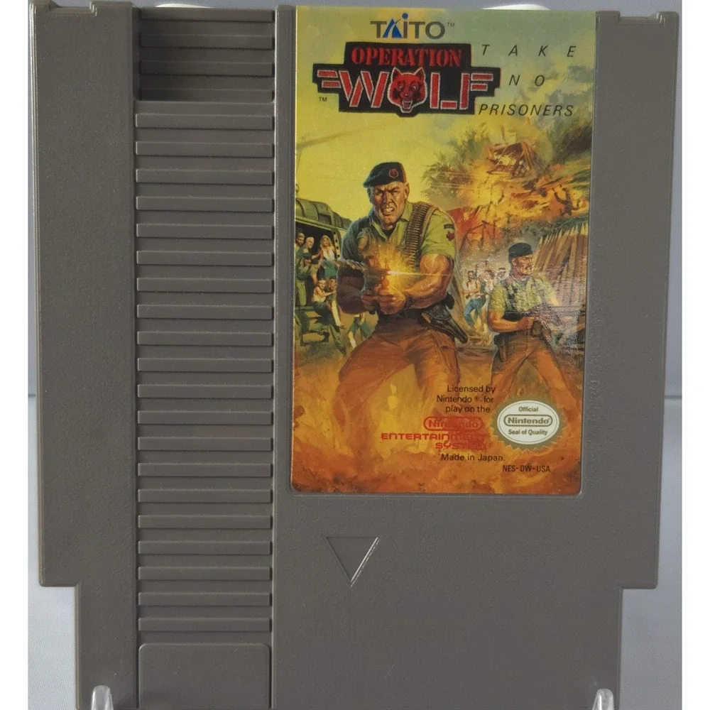 Operation Wolf - Nintendo - NES - CIB - 11 Stamp - Tested and Working